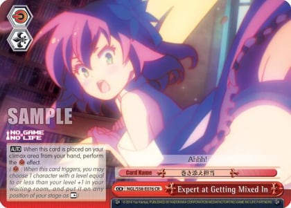 Expert at Getting Mixed In, No Game No Life NGL/S58-E076 CR