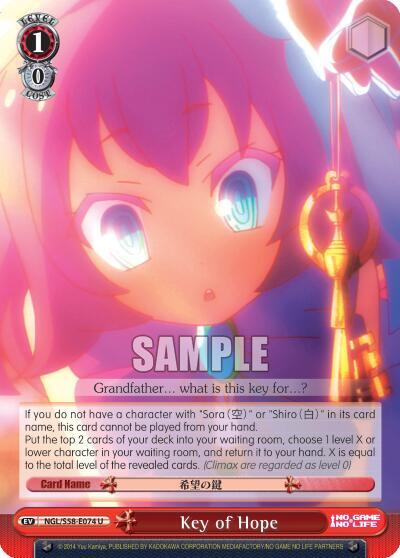 Key of Hope, No Game No Life NGL/S58-E074 U