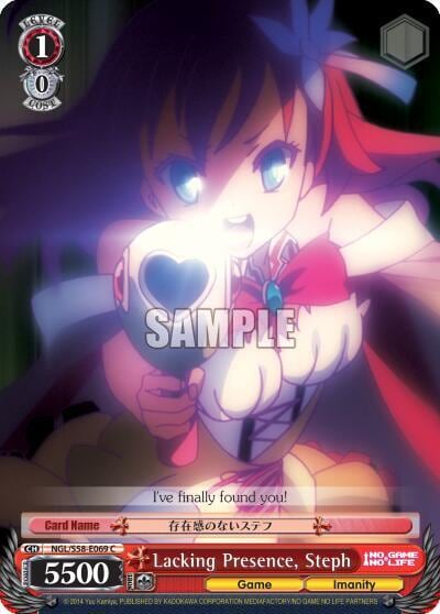 Lacking Presence, Steph, No Game No Life NGL/S58-E069 C