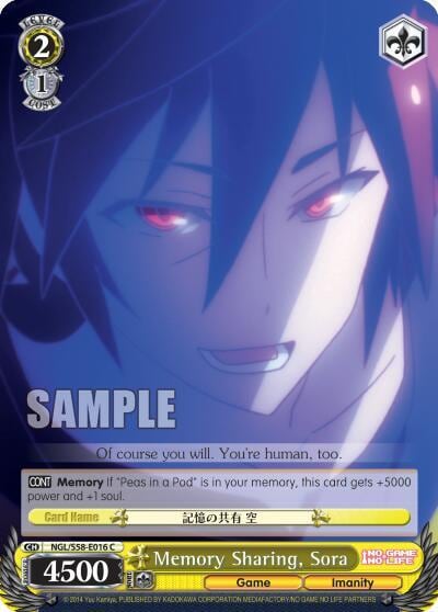 Memory Sharing, Sora, No Game No Life NGL/S58-E016 C