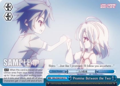 Promise Between the Two, No Game No Life NGL/S58-E100 CC