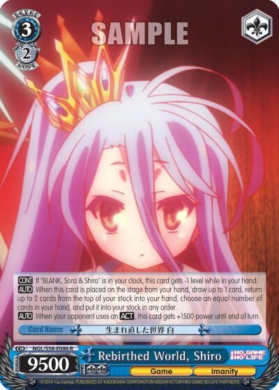 Rebirthed World, Shiro, No Game No Life NGL/S58-E086 R