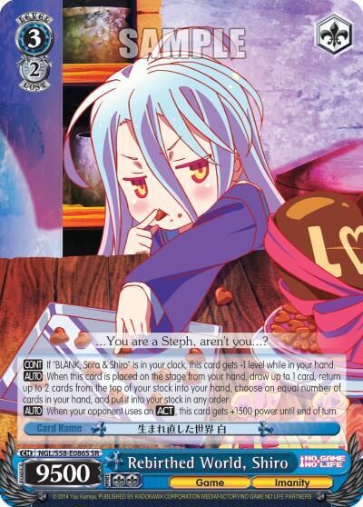 Rebirthed World, Shiro (SR), No Game No Life NGL/S58-E086S SR
