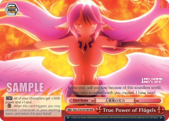 True Power of Flugels (RRR), No Game No Life NGL/S58-E078R RRR
