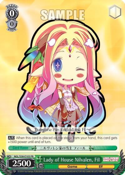 Lady of House Nilvalen, Fil, No Game No Life NGL/S58-E103 PR