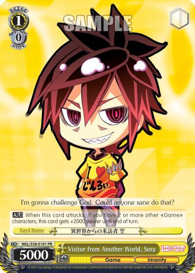 Visitor from Another World, Sora, No Game No Life NGL/S58-E101 PR