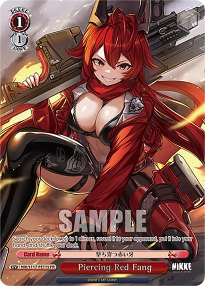 Piercing Red Fang (PR) (Foil), GODDESS OF VICTORY: NIKKE NIK/S117-PE11S PR