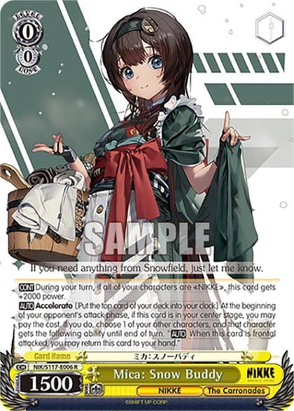 Mica: Snow Buddy, GODDESS OF VICTORY: NIKKE NIK/S117-E006 R