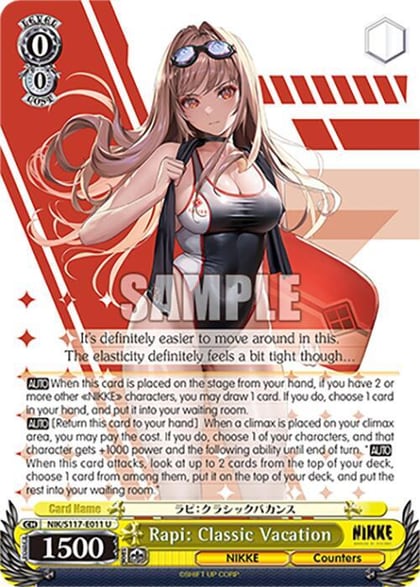 Rapi: Classic Vacation, GODDESS OF VICTORY: NIKKE NIK/S117-E011 U