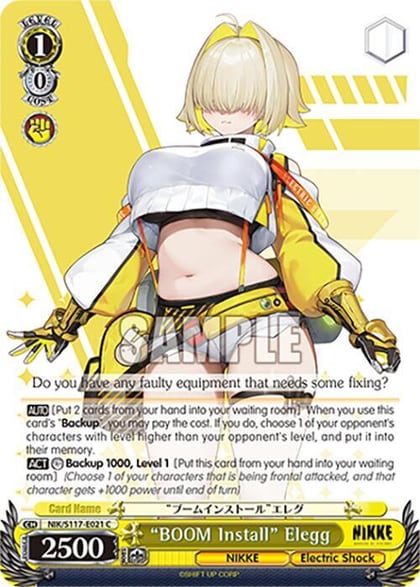 "BOOM Install" Elegg, GODDESS OF VICTORY: NIKKE NIK/S117-E021 C