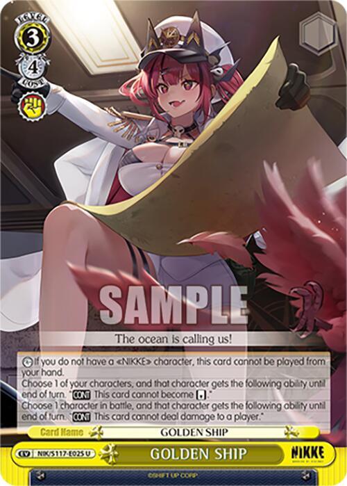 GOLDEN SHIP, GODDESS OF VICTORY: NIKKE NIK/S117-E025 U