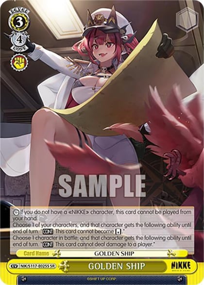 GOLDEN SHIP (SR), GODDESS OF VICTORY: NIKKE NIK/S117-E025S SR
