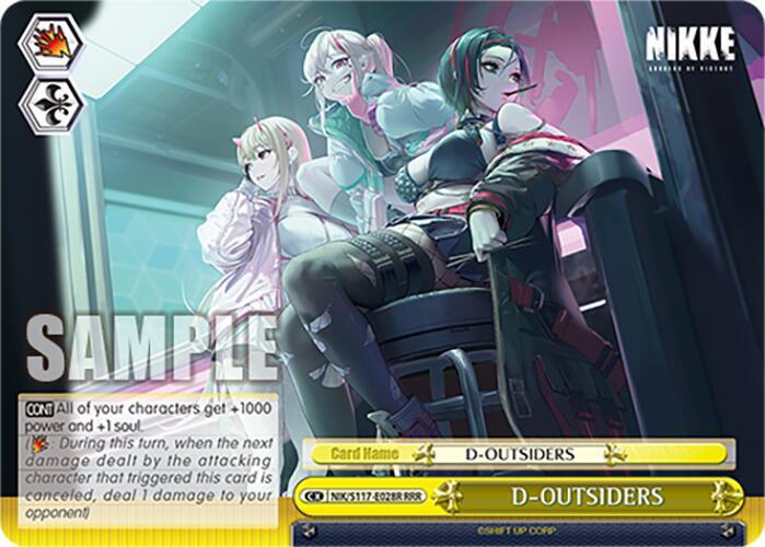 D-OUTSIDERS (RRR), GODDESS OF VICTORY: NIKKE NIK/S117-E028R RRR