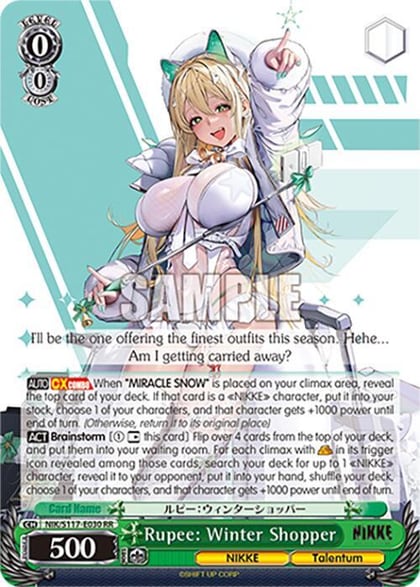 Rupee: Winter Shopper, GODDESS OF VICTORY: NIKKE NIK/S117-E030 RR