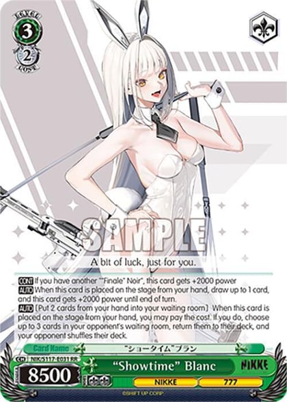 "Showtime" Blanc, GODDESS OF VICTORY: NIKKE NIK/S117-E031 RR