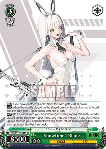 "Showtime" Blanc (SR), GODDESS OF VICTORY: NIKKE NIK/S117-E031S SR