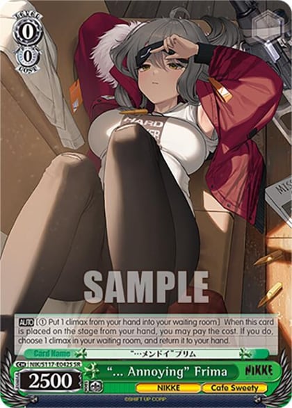 "... Annoying" Frima (SR), GODDESS OF VICTORY: NIKKE NIK/S117-E042S SR