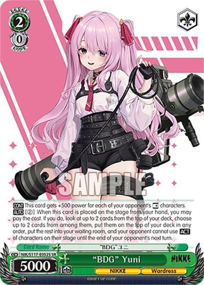 "BDG" Yuni (SR), GODDESS OF VICTORY: NIKKE NIK/S117-E052S SR