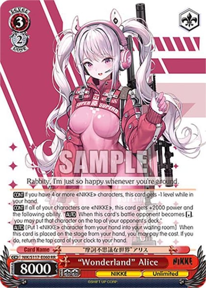 "Wonderland" Alice, GODDESS OF VICTORY: NIKKE NIK/S117-E060 RR