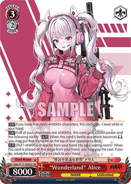 "Wonderland" Alice (SR), GODDESS OF VICTORY: NIKKE NIK/S117-E060S SR