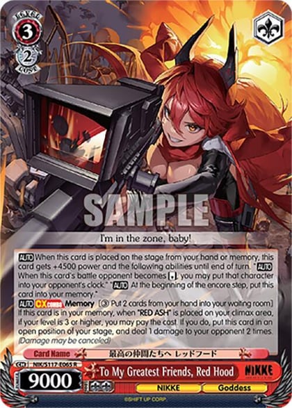 To My Greatest Friends, Red Hood, GODDESS OF VICTORY: NIKKE NIK/S117-E065 R