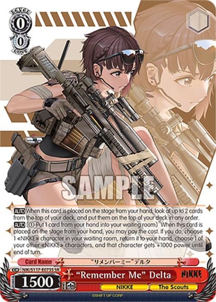 "Remember Me" Delta (SR), GODDESS OF VICTORY: NIKKE NIK/S117-E073S SR