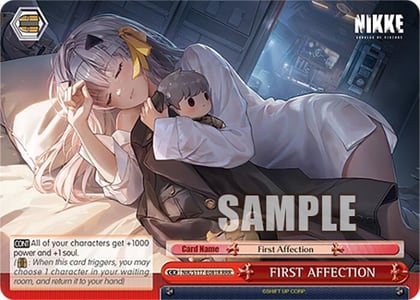 FIRST AFFECTION (RRR), GODDESS OF VICTORY: NIKKE NIK/S117-E081R RRR