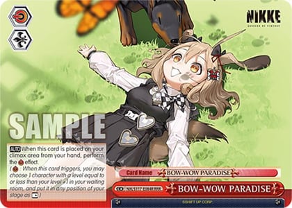 BOW-WOW PARADISE (RRR), GODDESS OF VICTORY: NIKKE NIK/S117-E084R RRR
