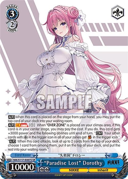 "Paradise Lost" Dorothy (SR), GODDESS OF VICTORY: NIKKE NIK/S117-E087S SR