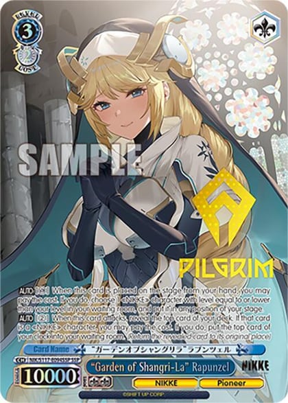 "Garden of Shangri-La" Rapunzel (SSP) (Gold Patterned Stamp), GODDESS OF VICTORY: NIKKE NIK/S117-E094SSP SSP