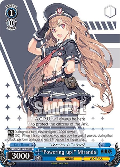 "Powering up!" Miranda, GODDESS OF VICTORY: NIKKE NIK/S117-E098 U