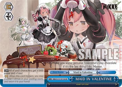 MAID IN VALENTINE, GODDESS OF VICTORY: NIKKE NIK/S117-E114 CR