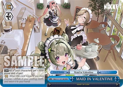 MAID IN VALENTINE (RRR), GODDESS OF VICTORY: NIKKE NIK/S117-E114R RRR