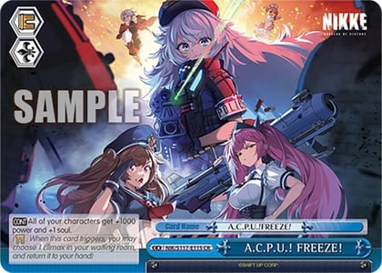 A.C.P.U.! FREEZE!, GODDESS OF VICTORY: NIKKE NIK/S117-E115 CR