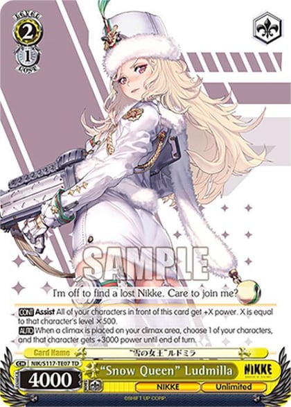 "Snow Queen" Ludmilla, GODDESS OF VICTORY: NIKKE NIK/S117-TE07 TD