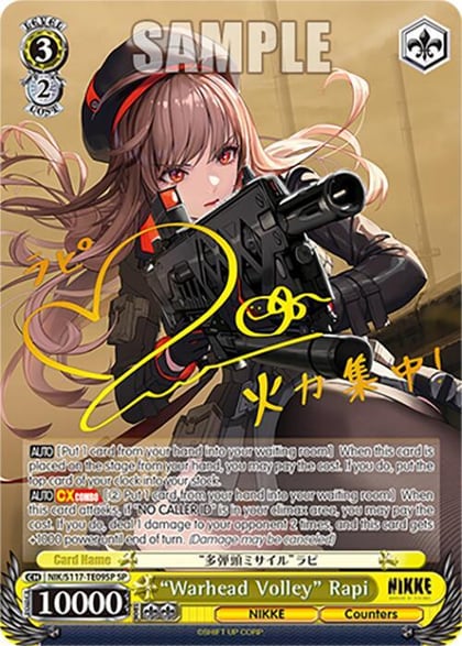 "Warhead Volley" Rapi (SP) (Gold Stamp), GODDESS OF VICTORY: NIKKE NIK/S117-TE09SP SP