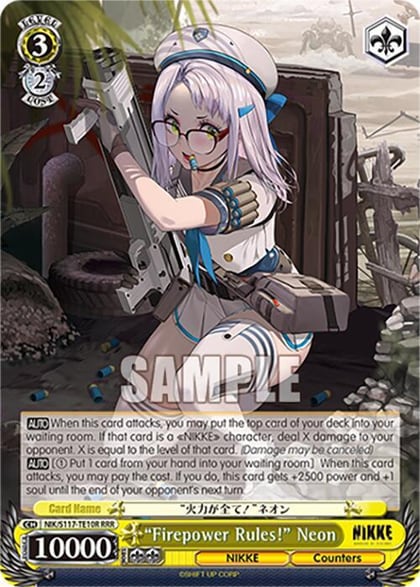 "Firepower Rules!" Neon (RRR), GODDESS OF VICTORY: NIKKE NIK/S117-TE10R RRR