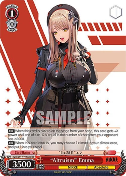 "Altruism" Emma (RRR), GODDESS OF VICTORY: NIKKE NIK/S117-TE16R RRR