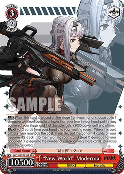 "New World" Modernia (RRR), GODDESS OF VICTORY: NIKKE NIK/S117-TE21R RRR