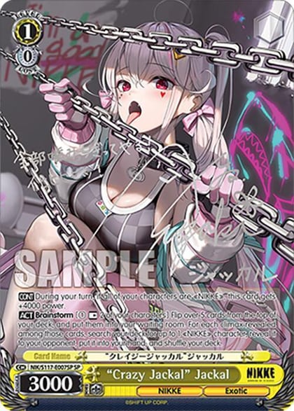 "Crazy Jackal" Jackal (SP) (Silver Stamp), GODDESS OF VICTORY: NIKKE NIK/S117-E007SP SP