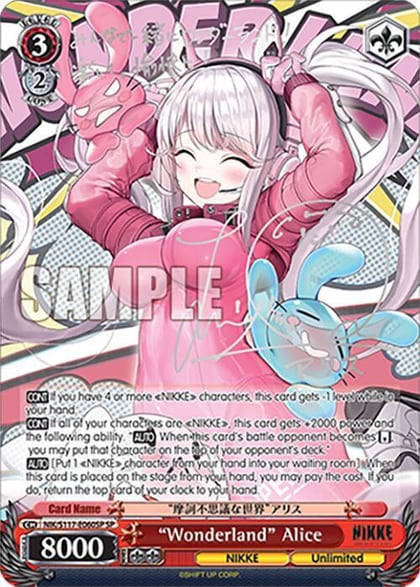 "Wonderland" Alice (SP) (Silver Stamp), GODDESS OF VICTORY: NIKKE NIK/S117-E060SP SP