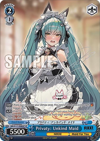 Privaty: Unkind Maid (SP) (Silver Stamp), GODDESS OF VICTORY: NIKKE NIK/S117-E086SP SP
