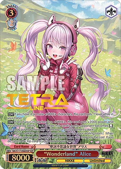 "Wonderland" Alice (SSP) (Gold Stamp), GODDESS OF VICTORY: NIKKE NIK/S117-E060SSP SSP