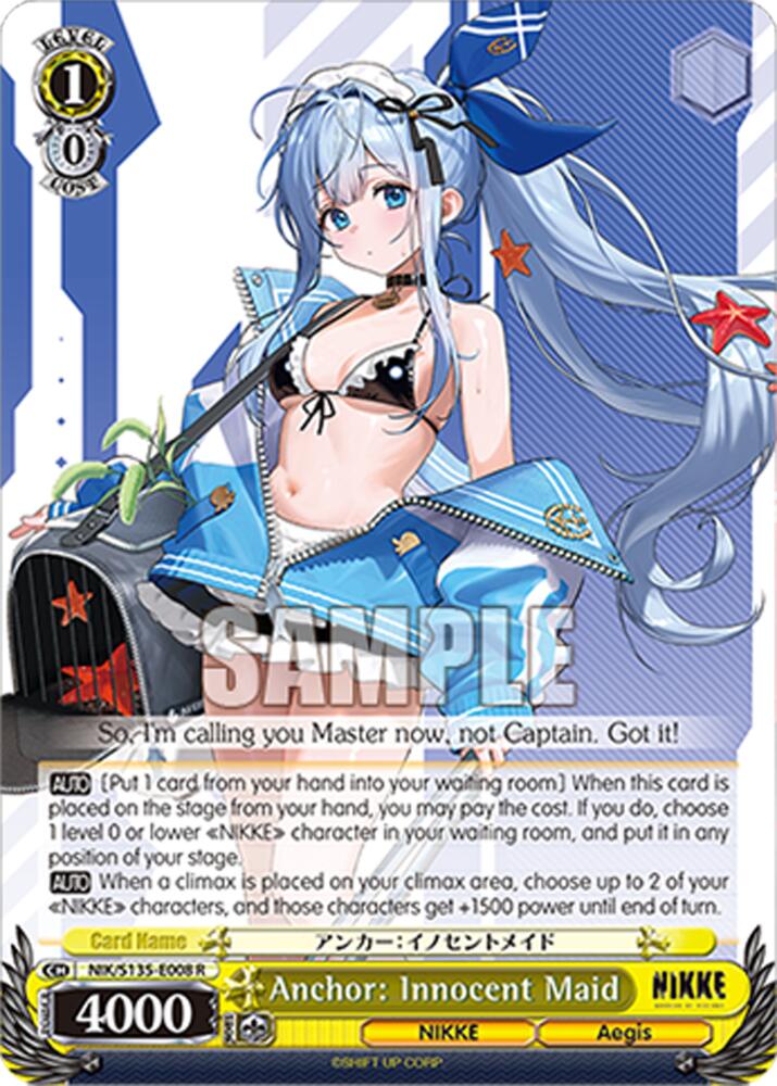 Anchor: Innocent Maid, GODDESS OF VICTORY: NIKKE Vol.2 NIK/S135-E008