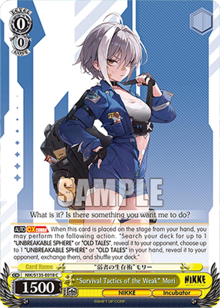 "Survival Tactics of the Weak" Mori, GODDESS OF VICTORY: NIKKE Vol.2 NIK/S135-E018