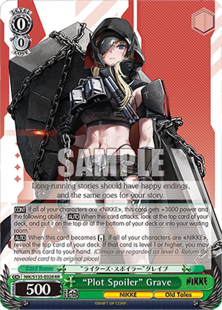 "Plot Spoiler" Grave, GODDESS OF VICTORY: NIKKE Vol.2 NIK/S135-E028