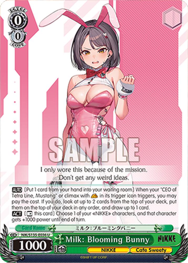 Milk: Blooming Bunny, GODDESS OF VICTORY: NIKKE Vol.2 NIK/S135-E036
