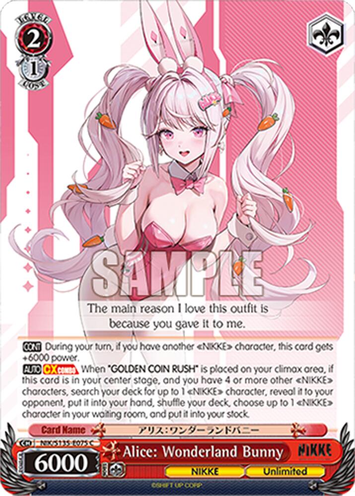 Alice: Wonderland Bunny, GODDESS OF VICTORY: NIKKE Vol.2 NIK/S135-E075