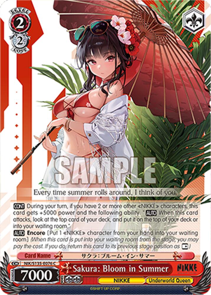 Sakura: Bloom in Summer, GODDESS OF VICTORY: NIKKE Vol.2 NIK/S135-E076
