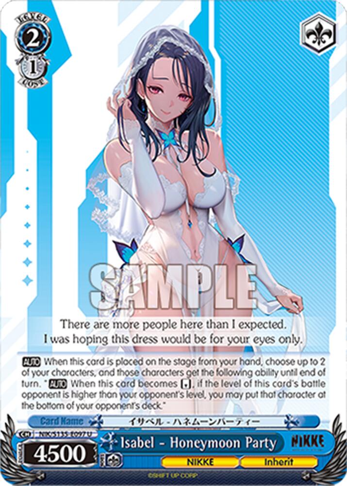 Isabel - Honeymoon Party, GODDESS OF VICTORY: NIKKE Vol.2 NIK/S135-E097
